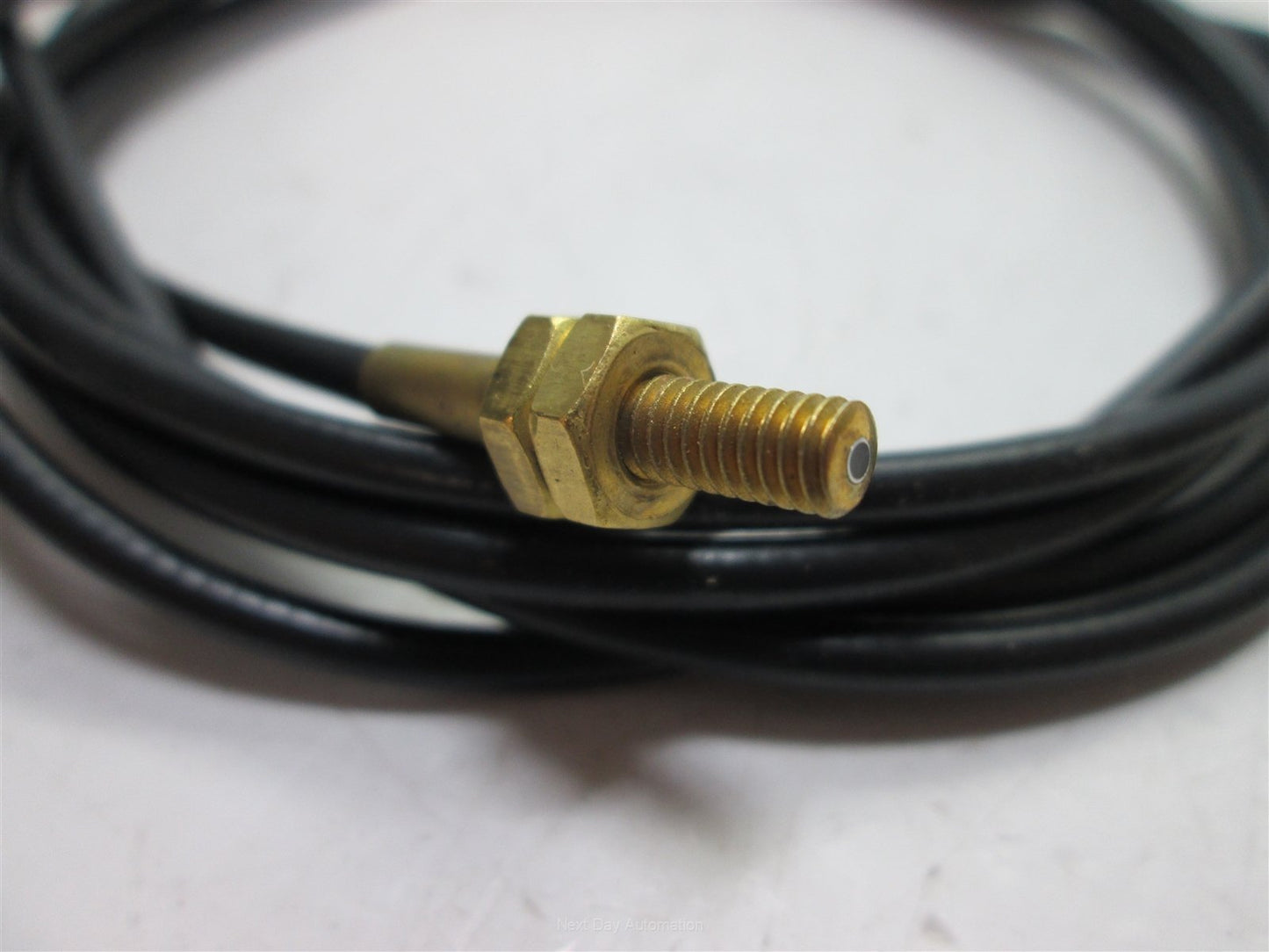 Used Banner IMT-756P Fiber End Assembly, 8-32 Threaded Barrel to 0.185" Diameter End