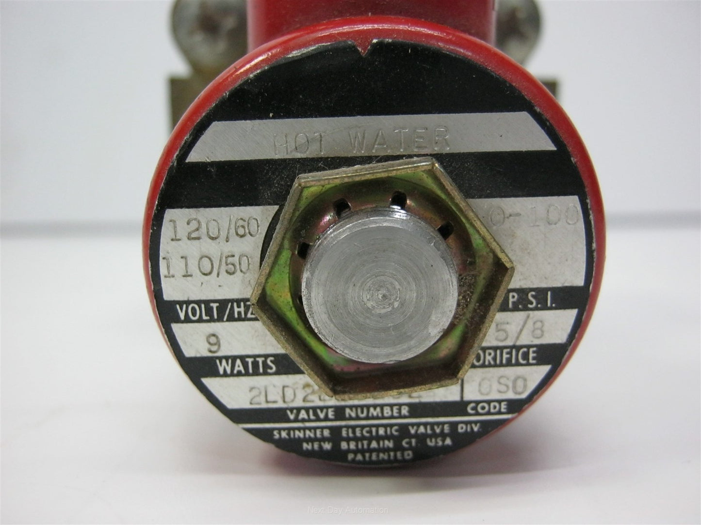 Used Skinner Lancer 2LD2LB3102 Hot Water Valve 110/120VAC Coil N.C. 3/8NPT 0-100PSI