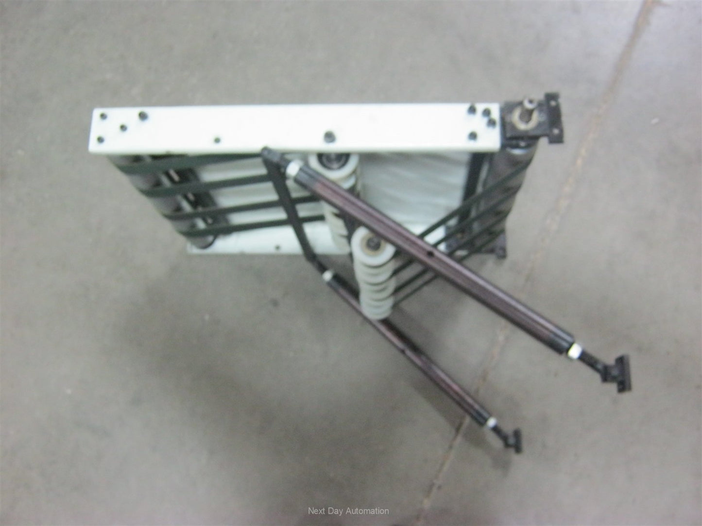 Used Feed In/Out Conveyor 4 Belts, 500mm Wide Between Guards 24" Long From End to End