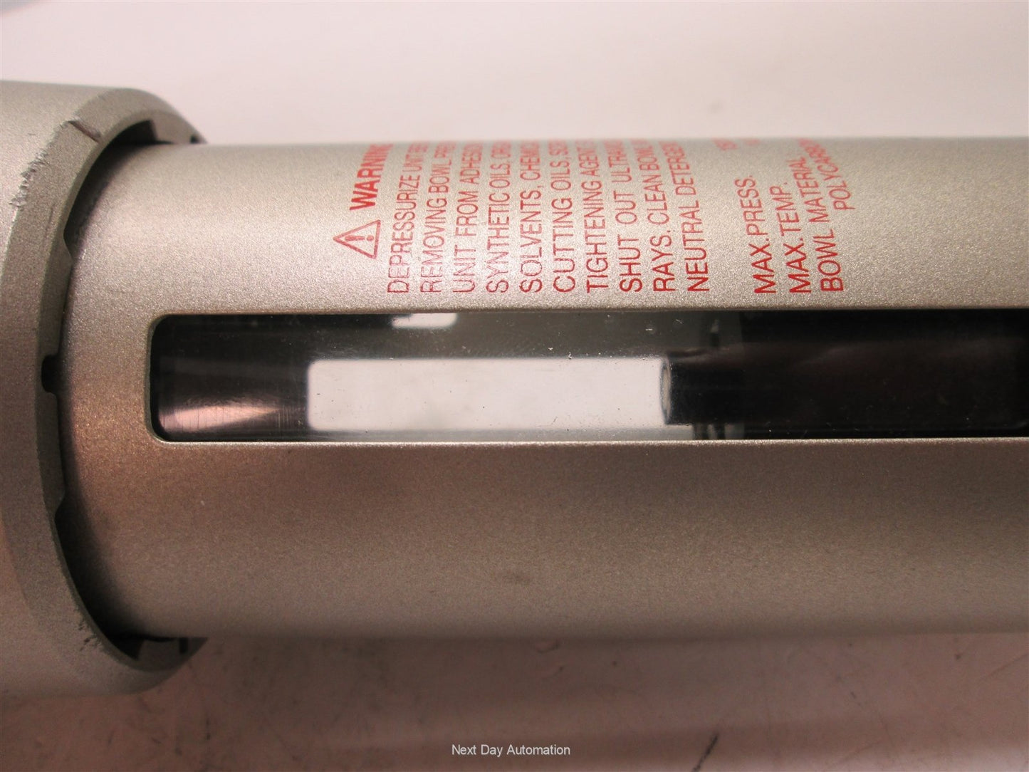 Used SMC AF60-N10C-Z Filter, Pressure: 150psi Max, Ports: 1" NPT, *Missing Element*