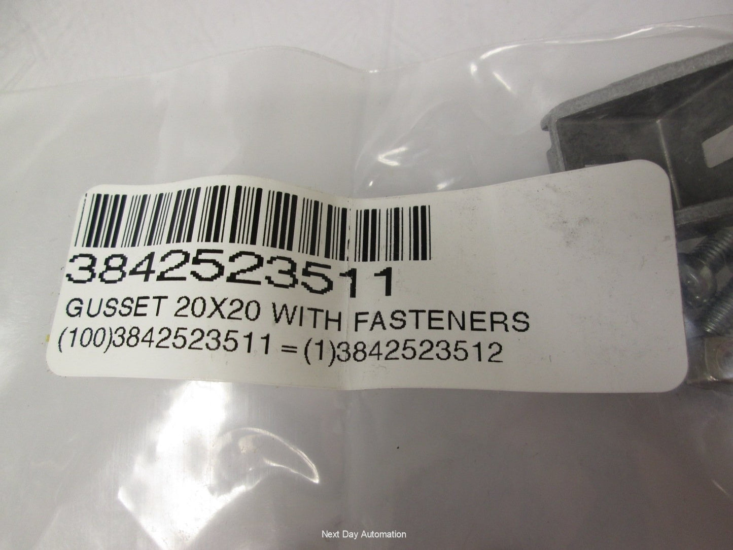 New Lot of 4 New Bosch 3 842 523 511 Gusset 20x20 with Fasteners 6mm T-Nuts & Screws