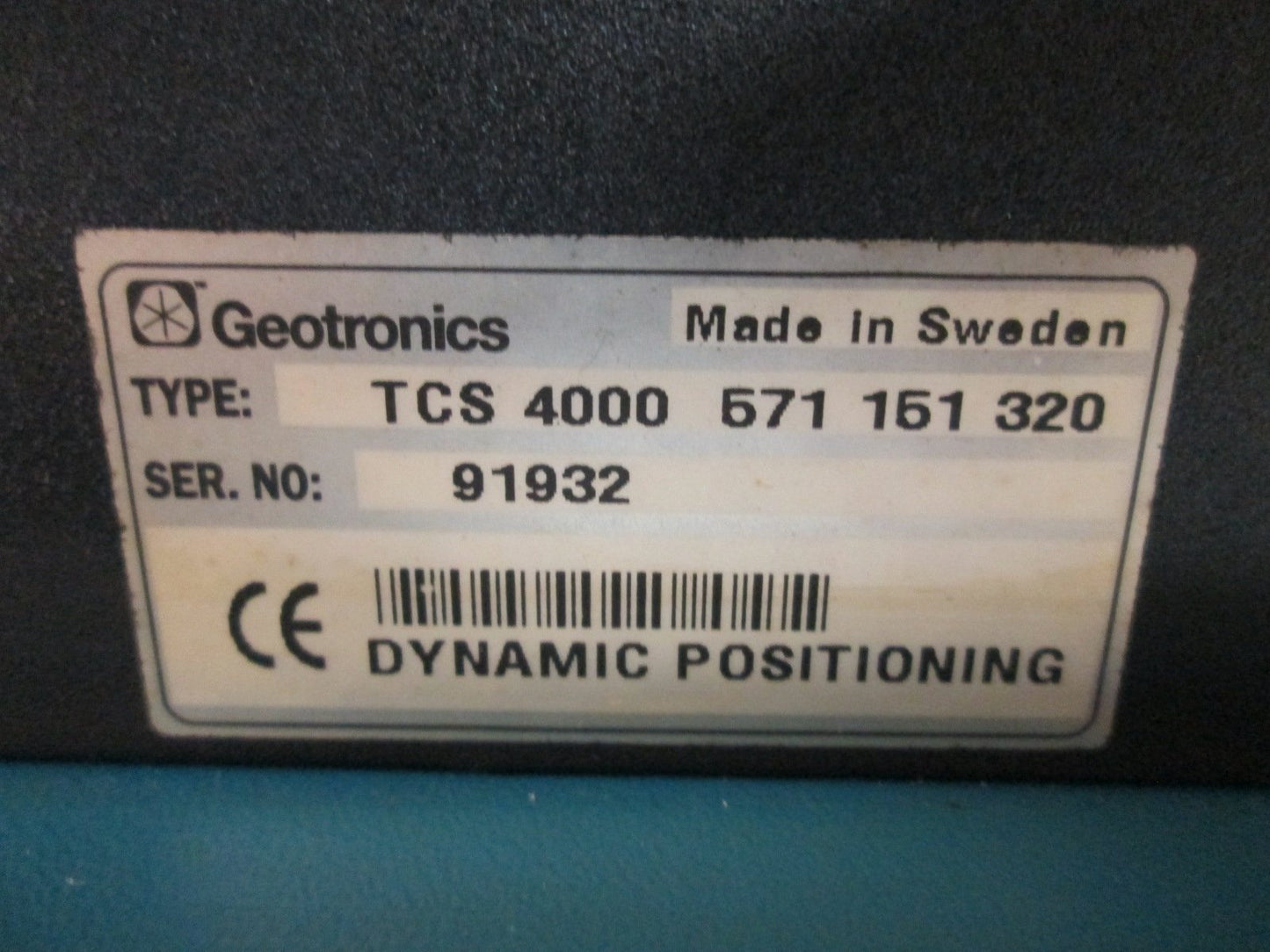 Used Geotronics TCS 4000 571 151 320 Dynamic Positioning Unit, Input Voltage: 12VDC