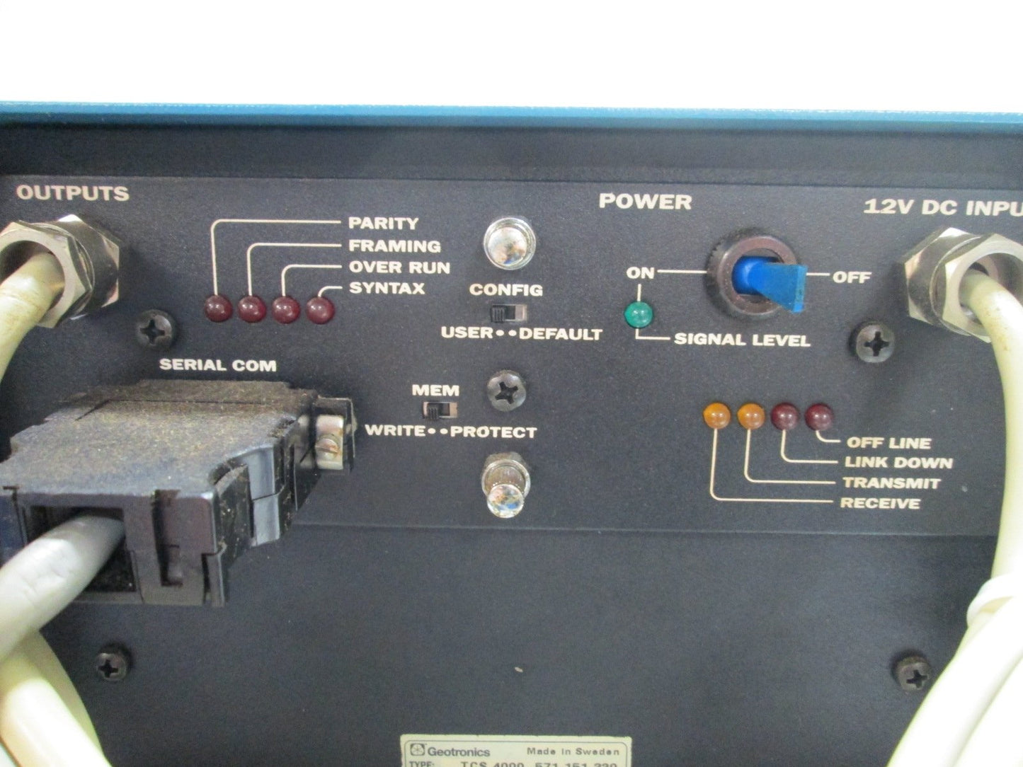 Used Geotronics TCS 4000 571 151 320 Dynamic Positioning Unit, Input Voltage: 12VDC