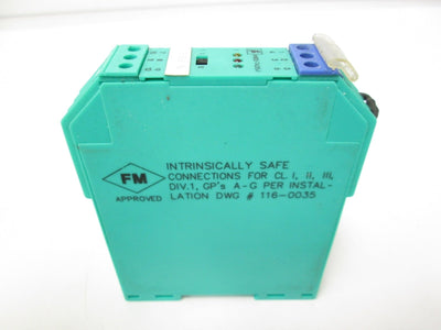 Used Pepperl+Fuchs KHD2-TA2/Ex1 Isolating Amplifier 8VDC 8mA *Missing DIN Mount*