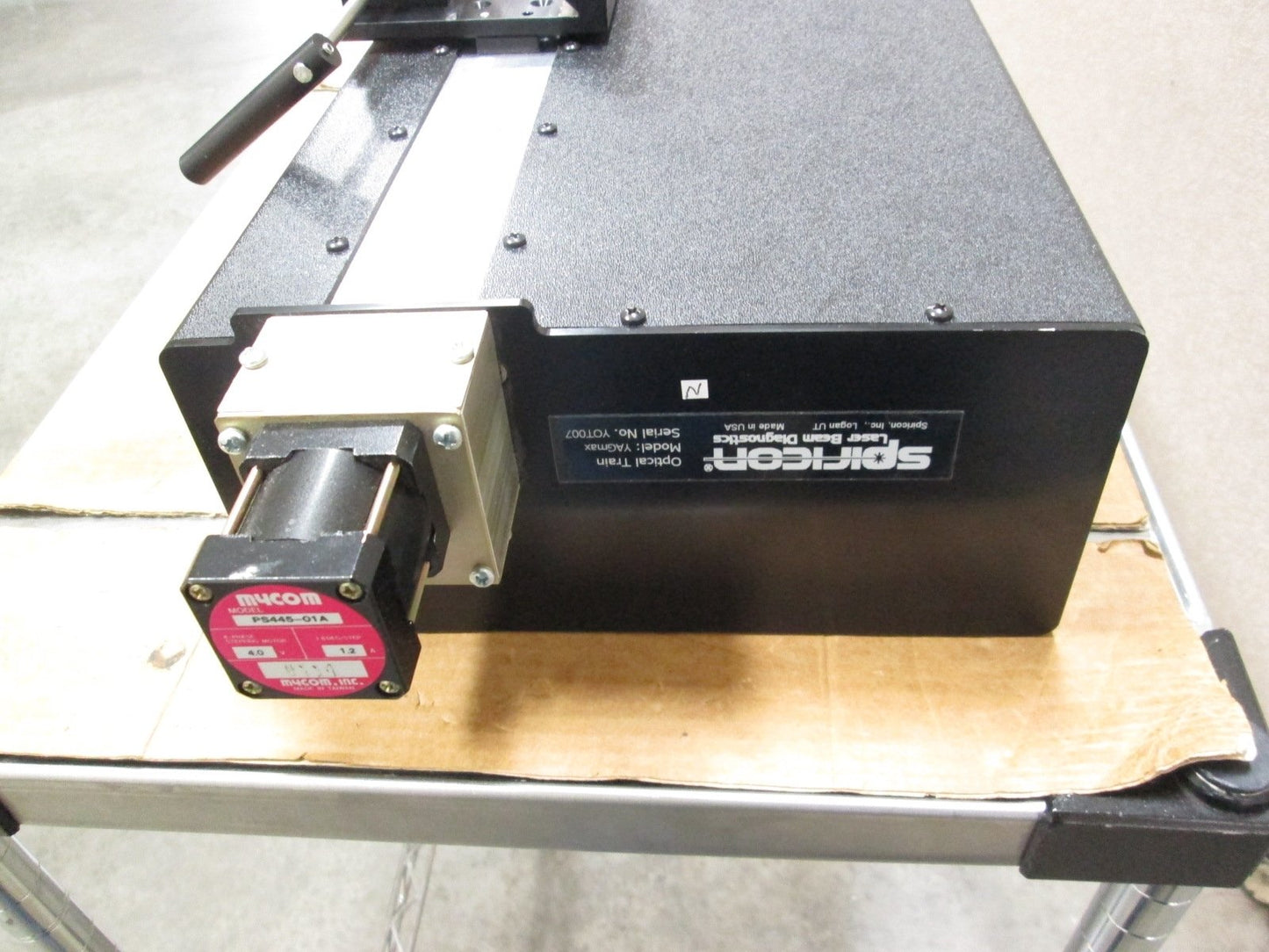 For parts or not working Spiricon YAG:Max Optical Train for Laser Beam Profiling *For Parts Only*