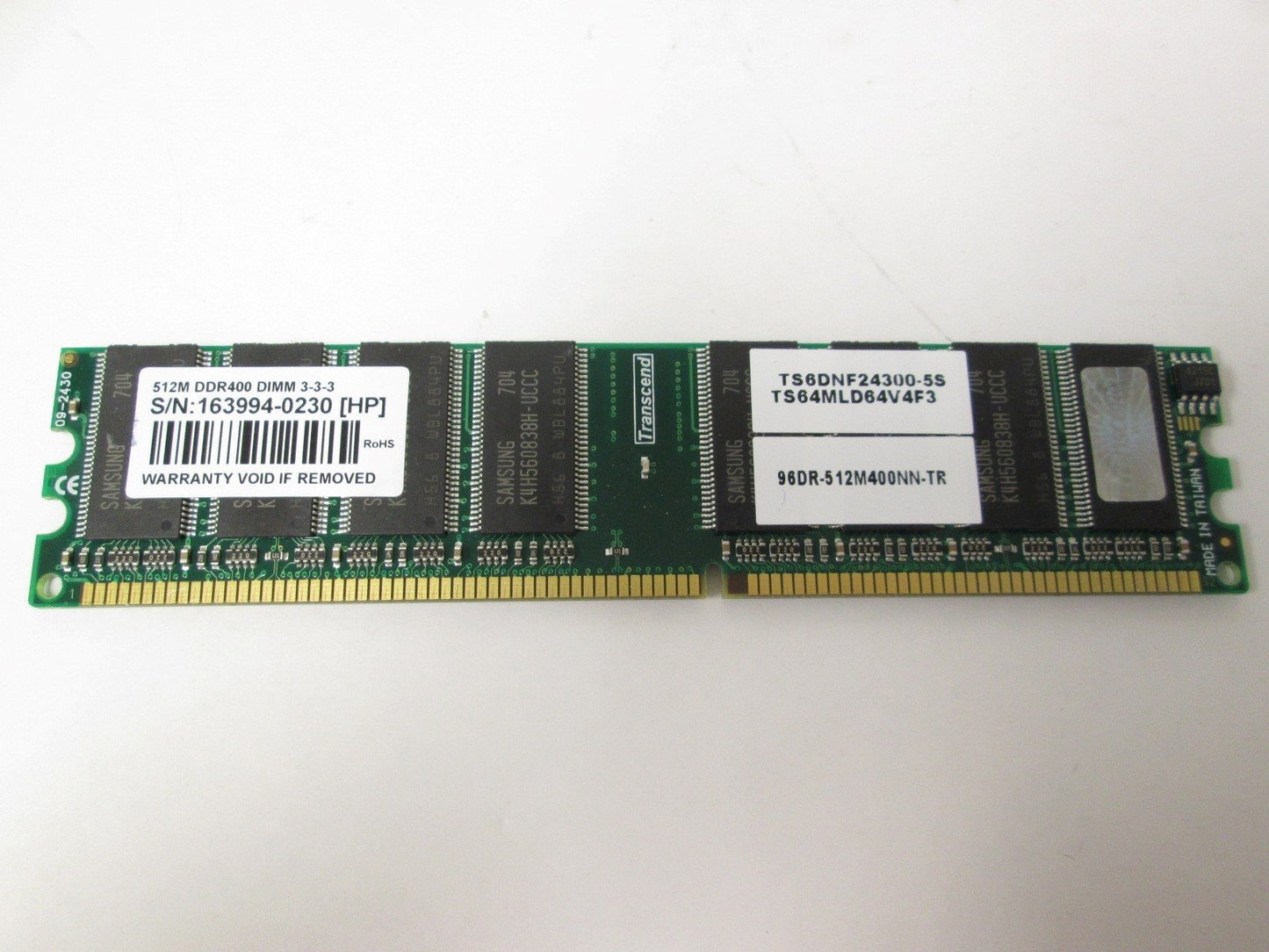 Used Advantech 96DR-512M400NN-TR Memory Module 512MB PC3200 DDR 400MHz CL3 DIMM