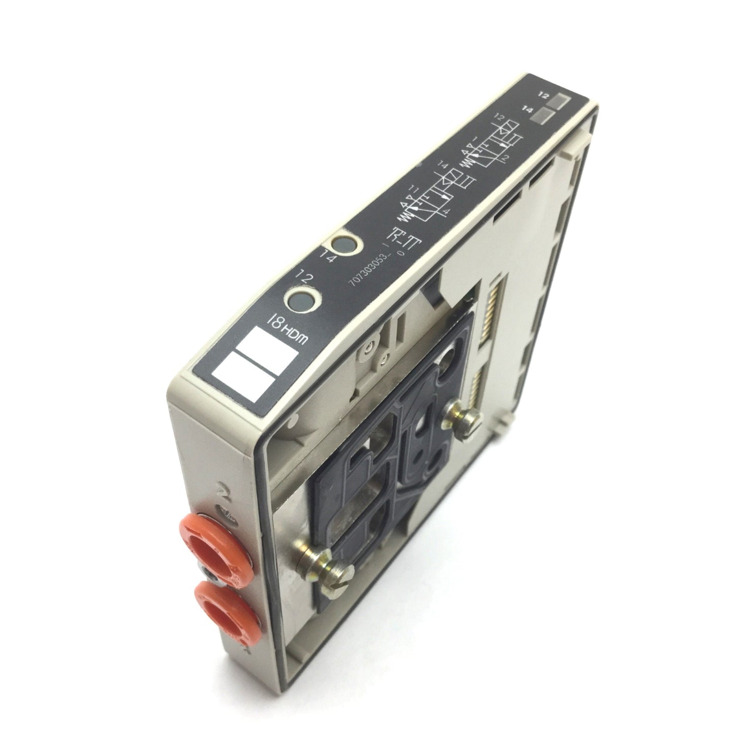 Used Metal Work I8 HDM Pneumatic Solenoid Valve, 2-Position 3-Way (x2), 8mm Ports