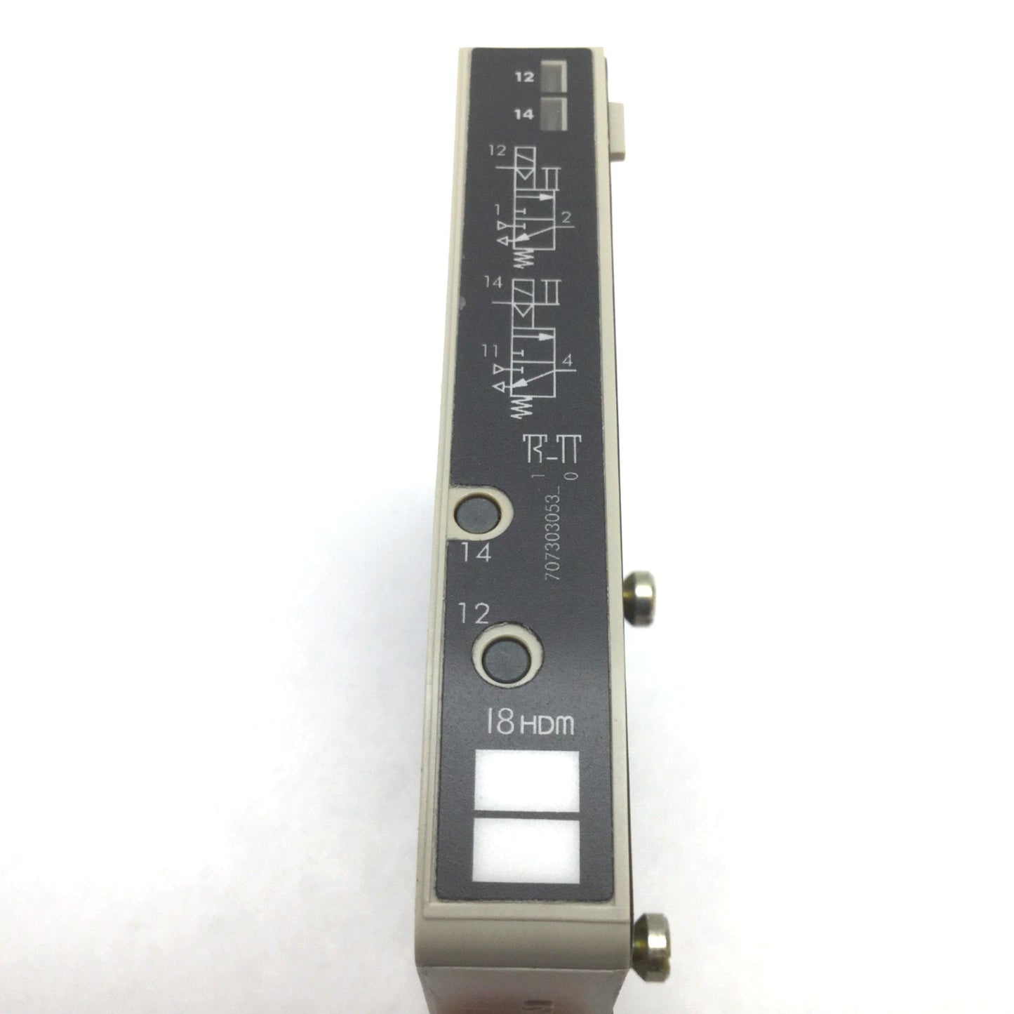 Used Metal Work I8 HDM Pneumatic Solenoid Valve, 2-Position 3-Way (x2), 8mm Ports