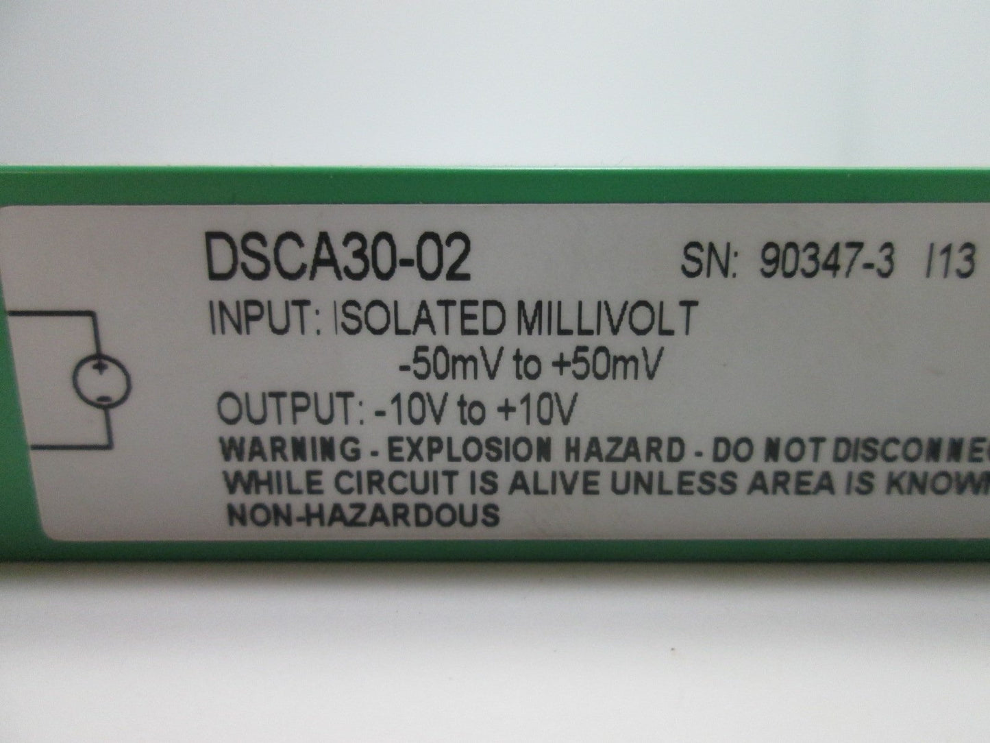 Used Dataforth DSCA30-02 Analog Voltage Input Signal Conditioner, Power: 15-30VDC