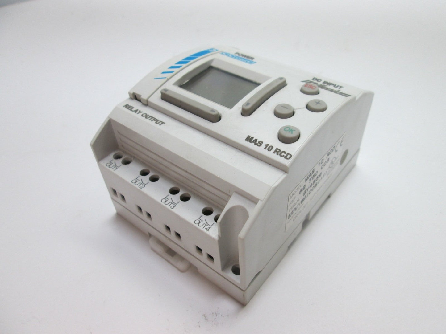 Used Crouzet MAS 10 RCD Control Module, Supply: 24VDC, 6x DC Inputs 24VDC