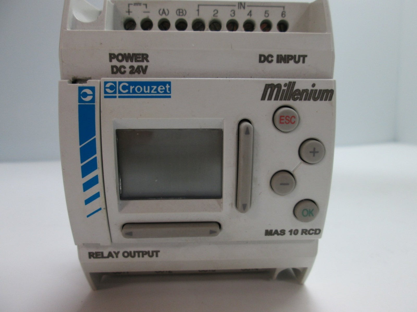 Used Crouzet MAS 10 RCD Control Module, Supply: 24VDC, 6x DC Inputs 24VDC