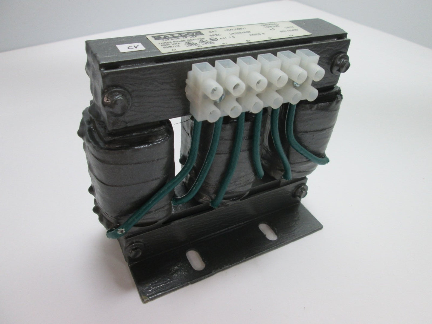 Used Baldor LRAC00801 Line Reactor, 3-Phase, Power: 1.5/2HP, Voltage: 208-230V