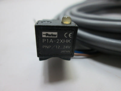 Used Parker P1A-2XHK Cylinder Position Sensor, Voltage: 10-30VDC, Output: PNP N/O