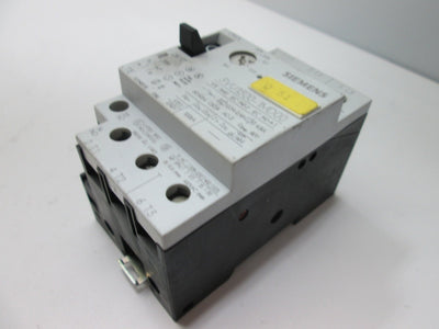 Used Siemens 3VU1300-1MD00 Manual Motor Starter, Range: 0.24-0.4A, *Missing DIN Mount