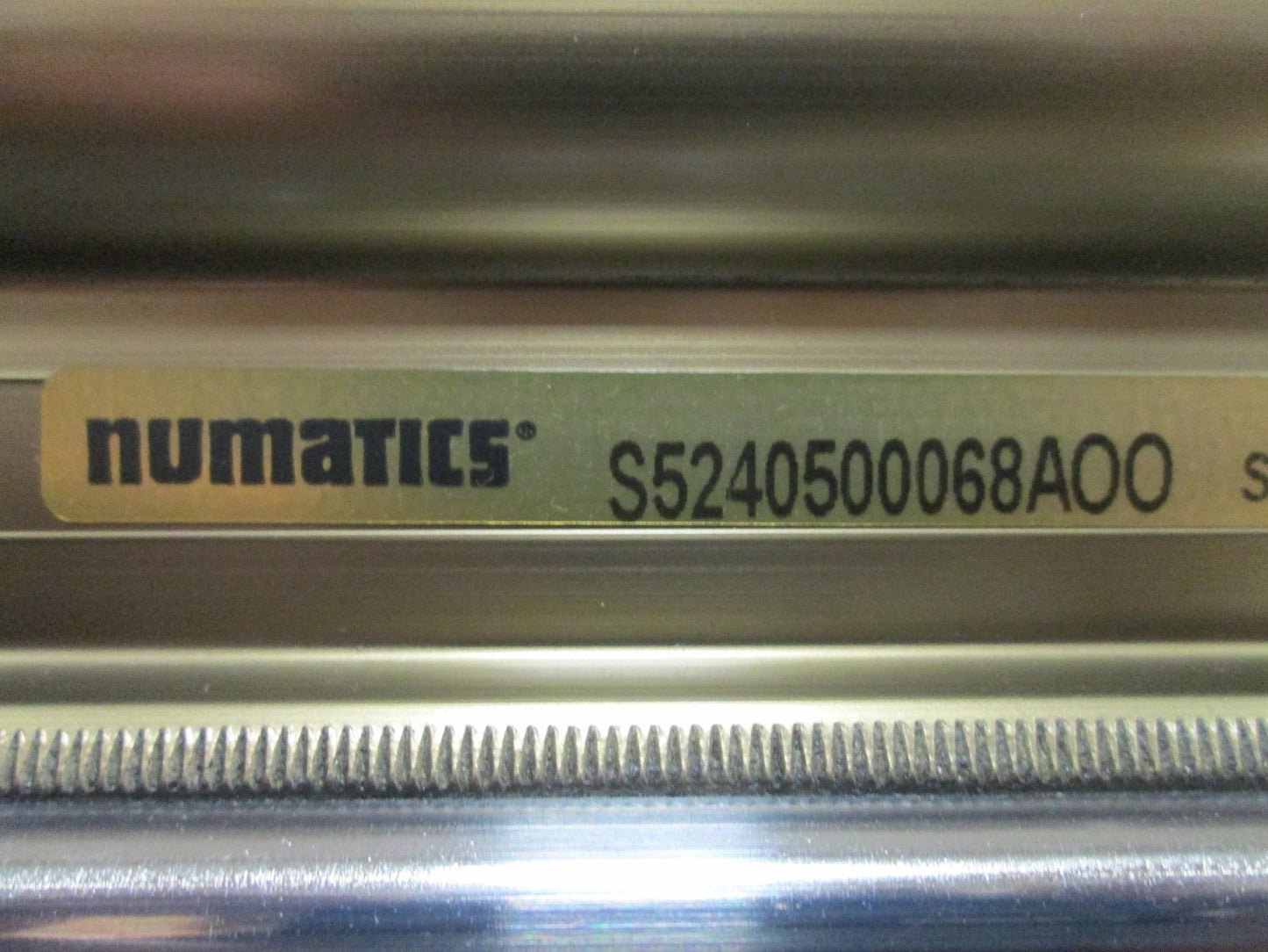 Used Numatics S5240500068AOO Linear Air Slide, Bore: 50mm, Stroke: 68" (1.72m) *Leak*