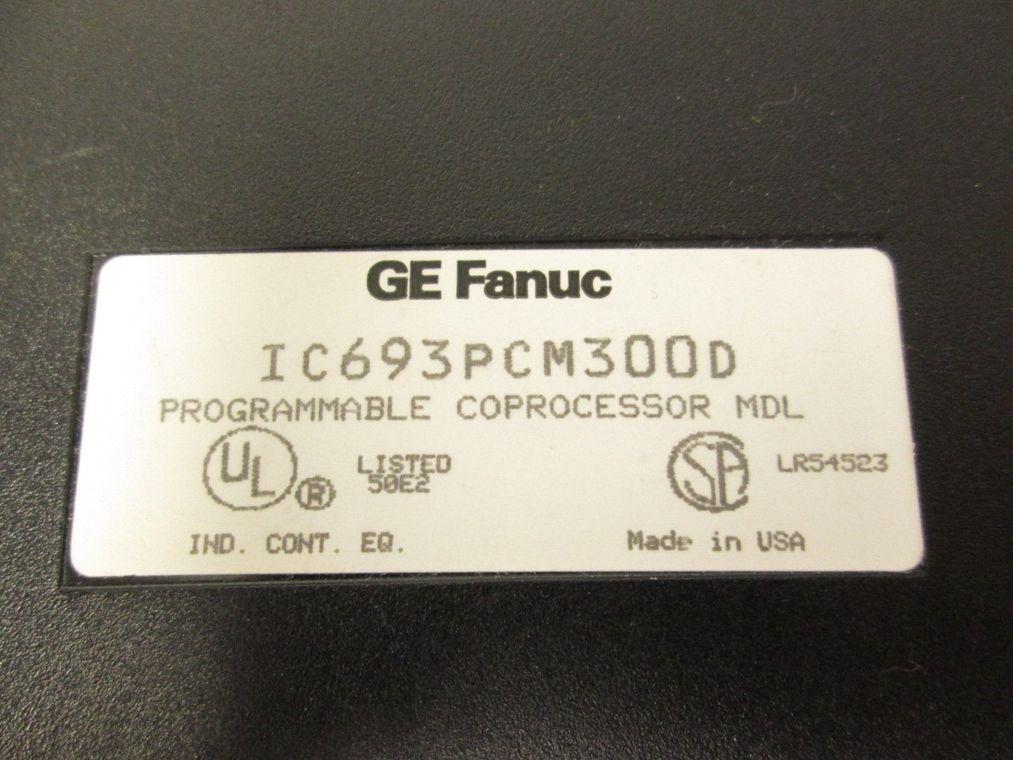 Used GE Fanuc IC693PCM300D Programmable Coprocessor w/ Cable 35K User Memory