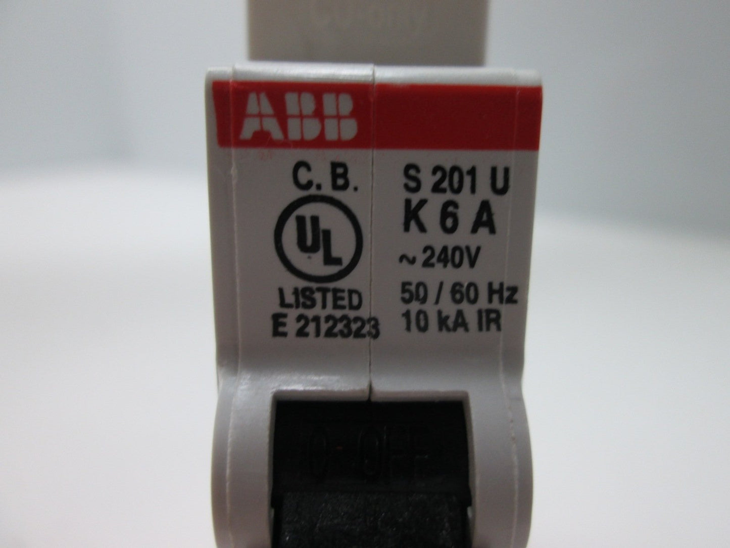 New Box of 10 ABB S201U-K6 Circuit Breakers, 1-Pole, Rating: 240VAC 6A