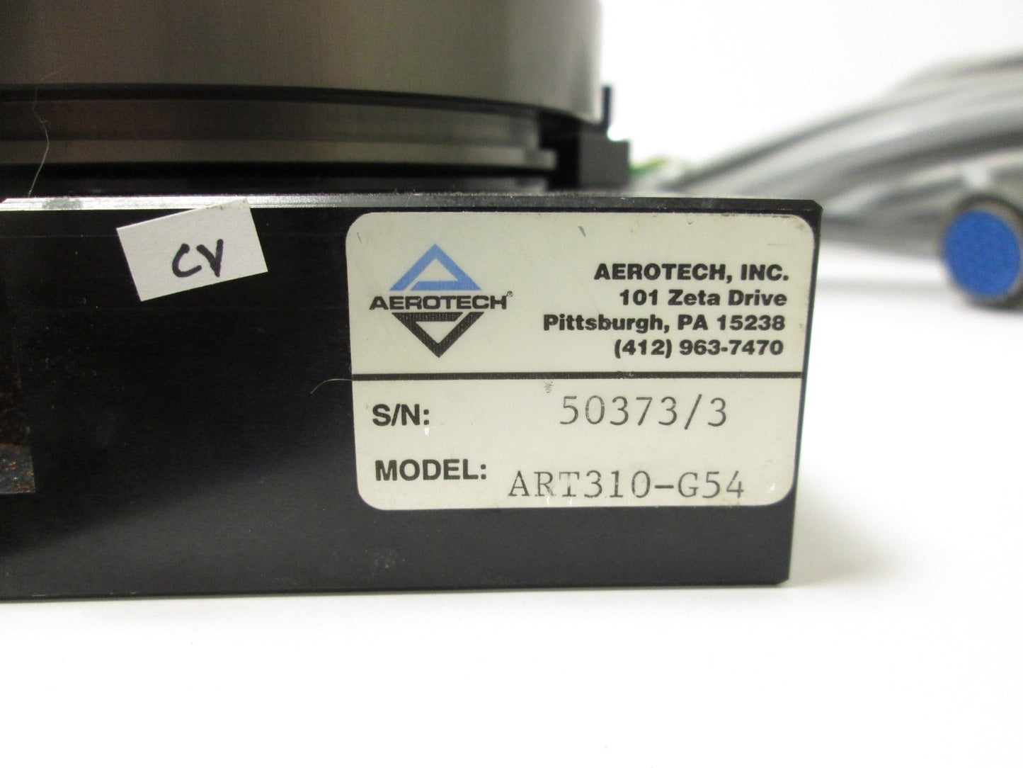 Used Aerotech ART310-G54 Precision Rotary Stage 100mm Diameter w/ Motor & Cable 54:1