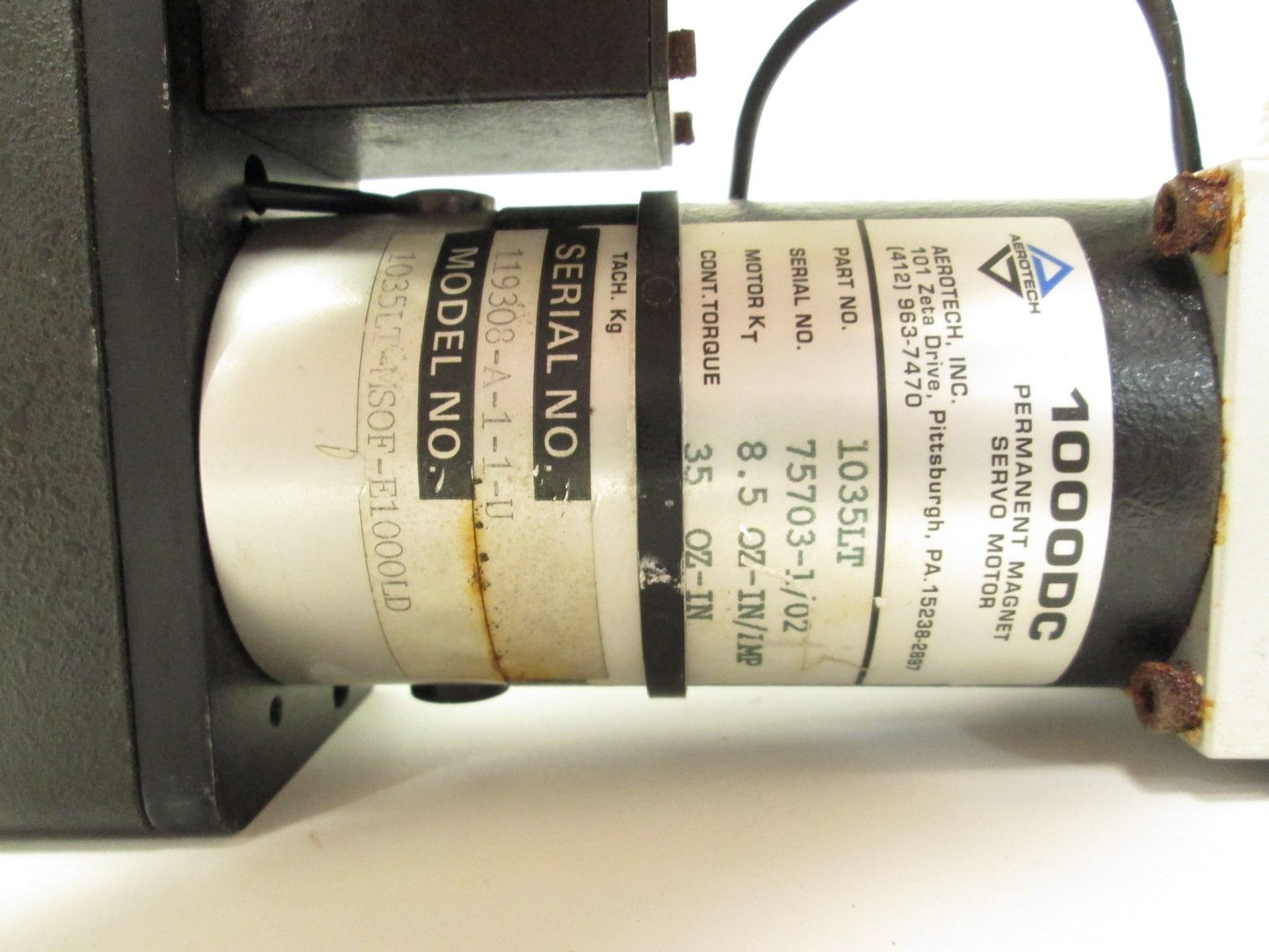 Used Aerotech ART310-G54 Precision Rotary Stage 100mm Diameter w/Parallel Mount Motor