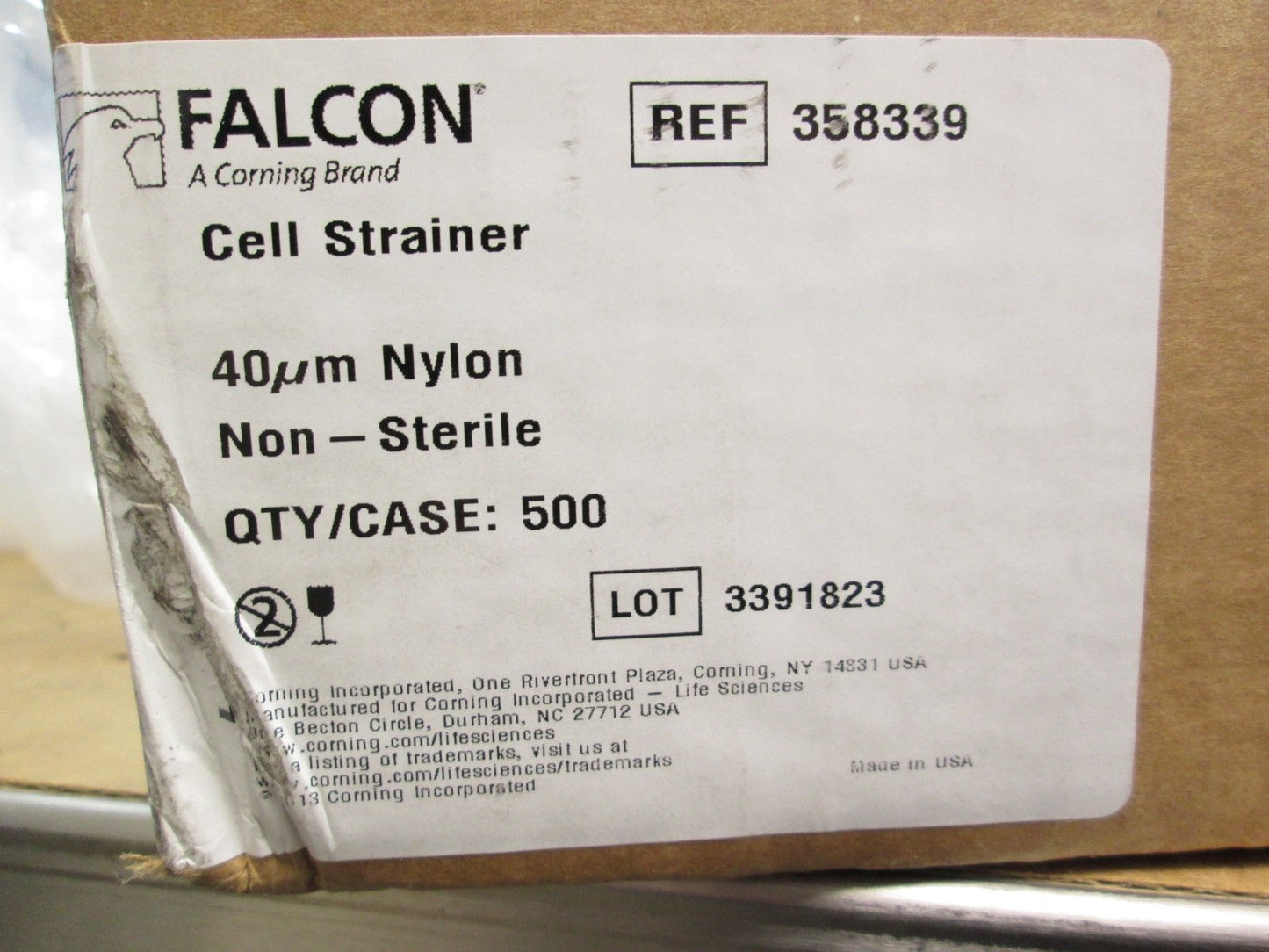 New Lot of 50 New Falcon 358339 Cell Strainer Non-Sterile 40µm for 50mL Conical Tube