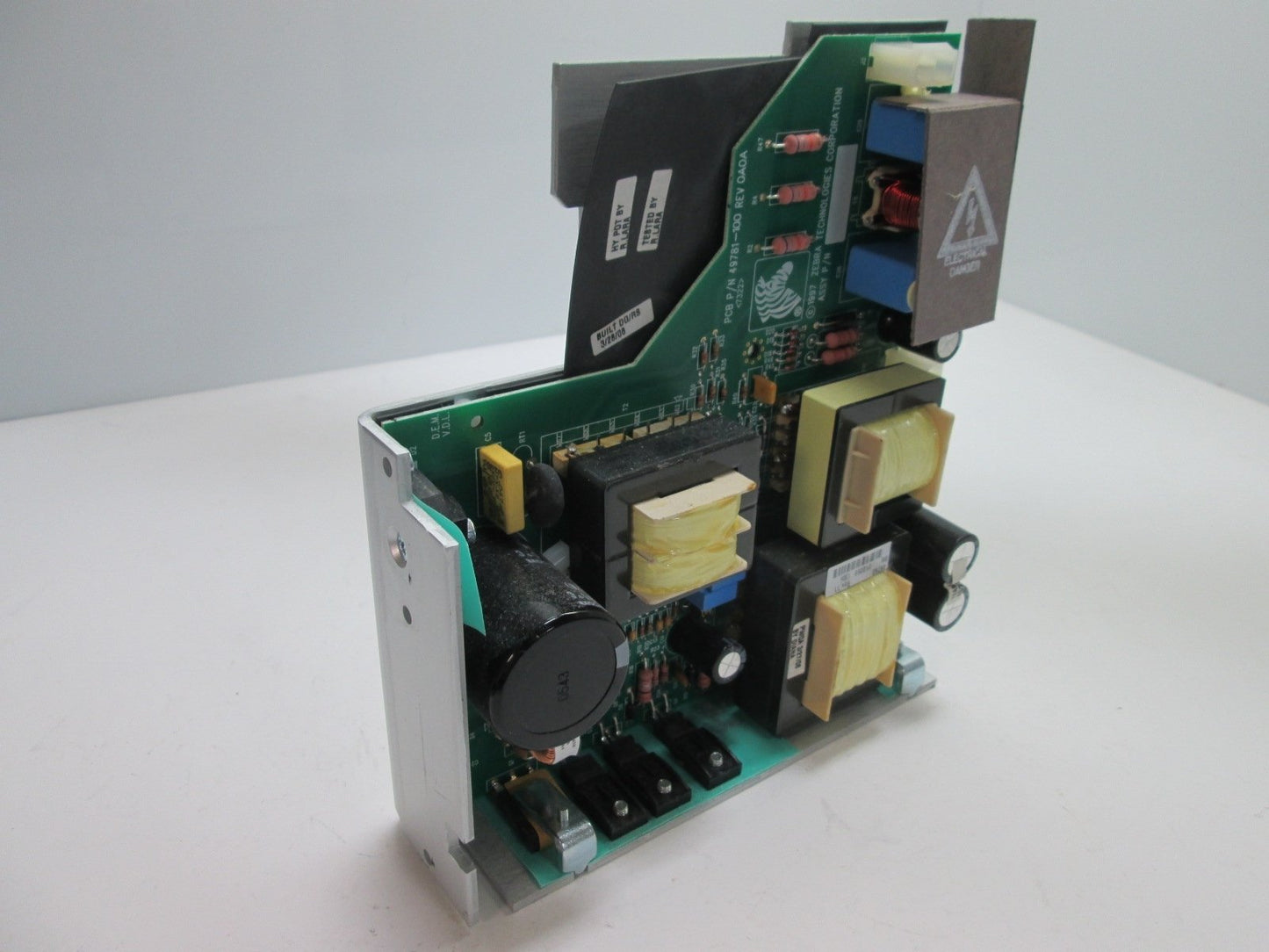 Used Zebra 49781-100 Rev OAOA Power Supply Board From 170xill/170xilll Series Printer