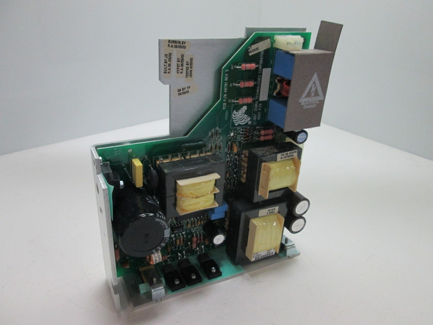 Used Zebra 49781 Rev 5 Power Supply Board From 170xill/170xilll Series Printer