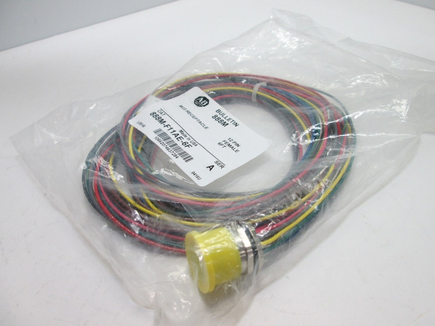 New Allen Bradley 888M-F11AE-6F M23 Receptacle, 12-Pin Female, 11-Conductor