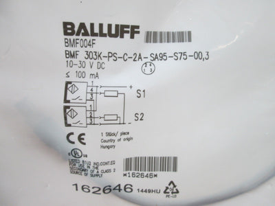 New Balluff BMF 303K-PS-C-2A-SA95-S75-00,3 Magnetic Field Sensor, 10-30VDC
