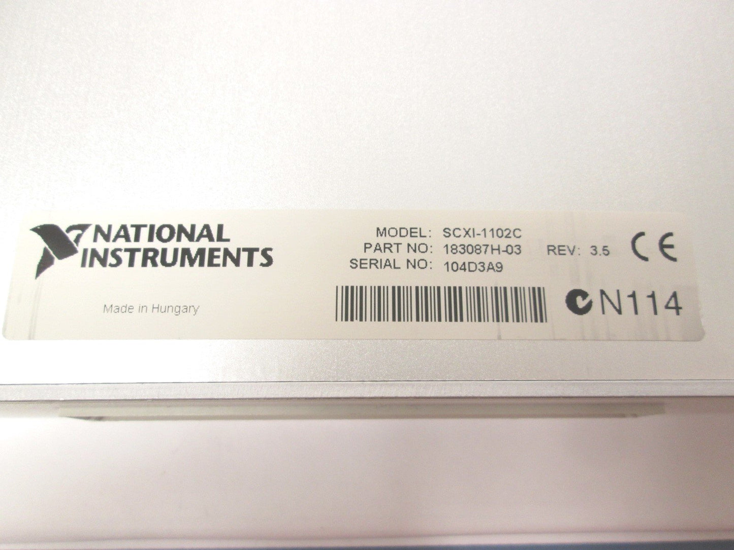 Used National Instruments NI SCXI-1102C 32-Ch 10kHz Bandwidth Amplifier Voltage Input