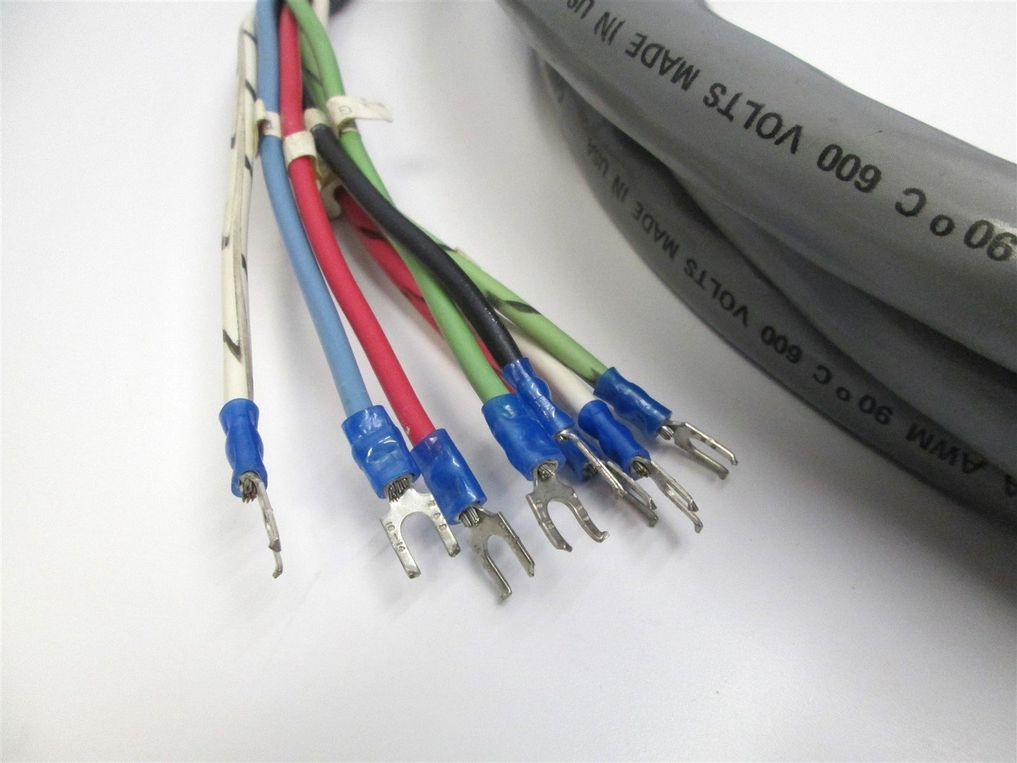 Used Mitsubishi MR-P1CBL5M Servo Power Cable, 5m HFLEX, Amphenol Connector
