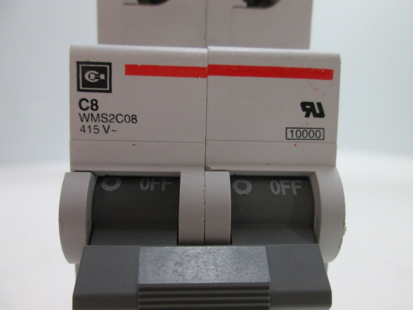 Used Cutler Hammer WMS2C08 Miniature Circuit Breaker, DIN, 2-Pole, Rating: 450VAC 8A