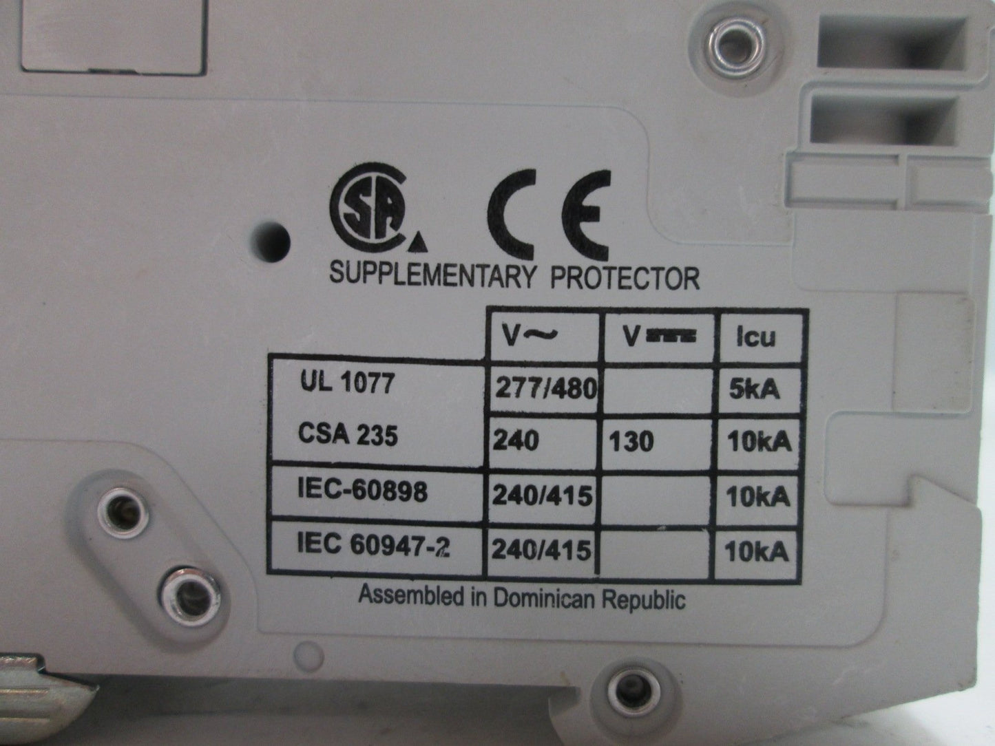Used Cutler Hammer WMS2C08 Miniature Circuit Breaker, DIN, 2-Pole, Rating: 450VAC 8A