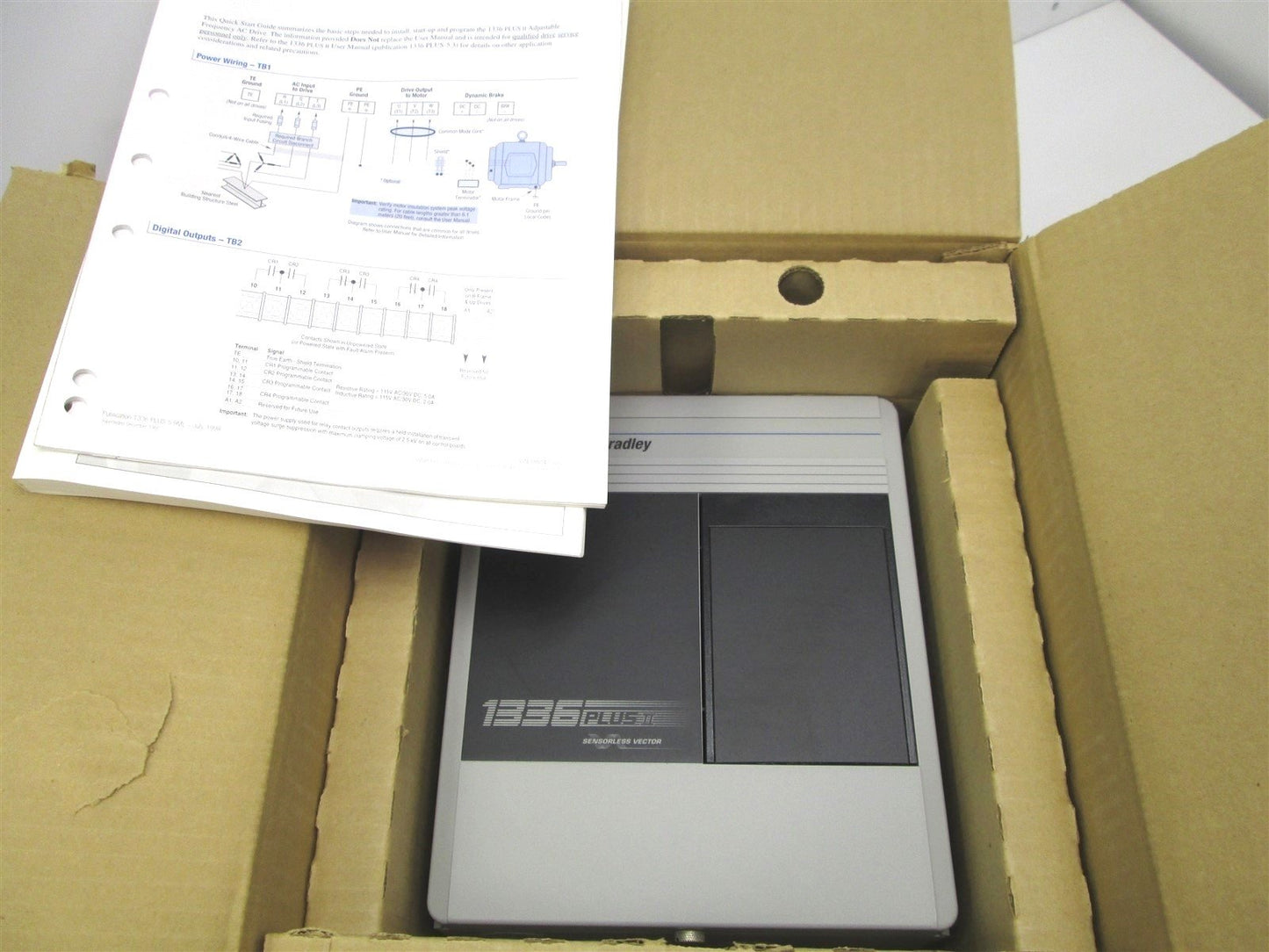 New Allen-Bradley 1336F-AQF10-AA-EN PLUS II AC Drive, 200/240V, 1 HP VFD