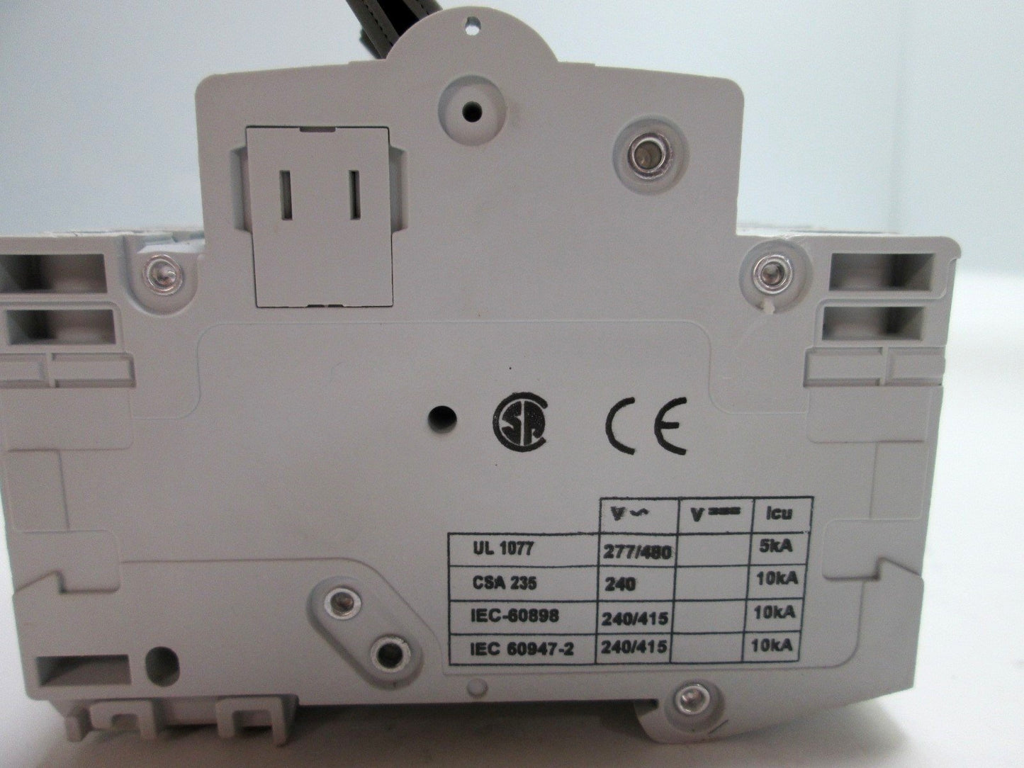 Used Cutler Hammer WMS3C10 Circuit Breaker, 3-Pole, C-Curve, 10A, 277/480VAC