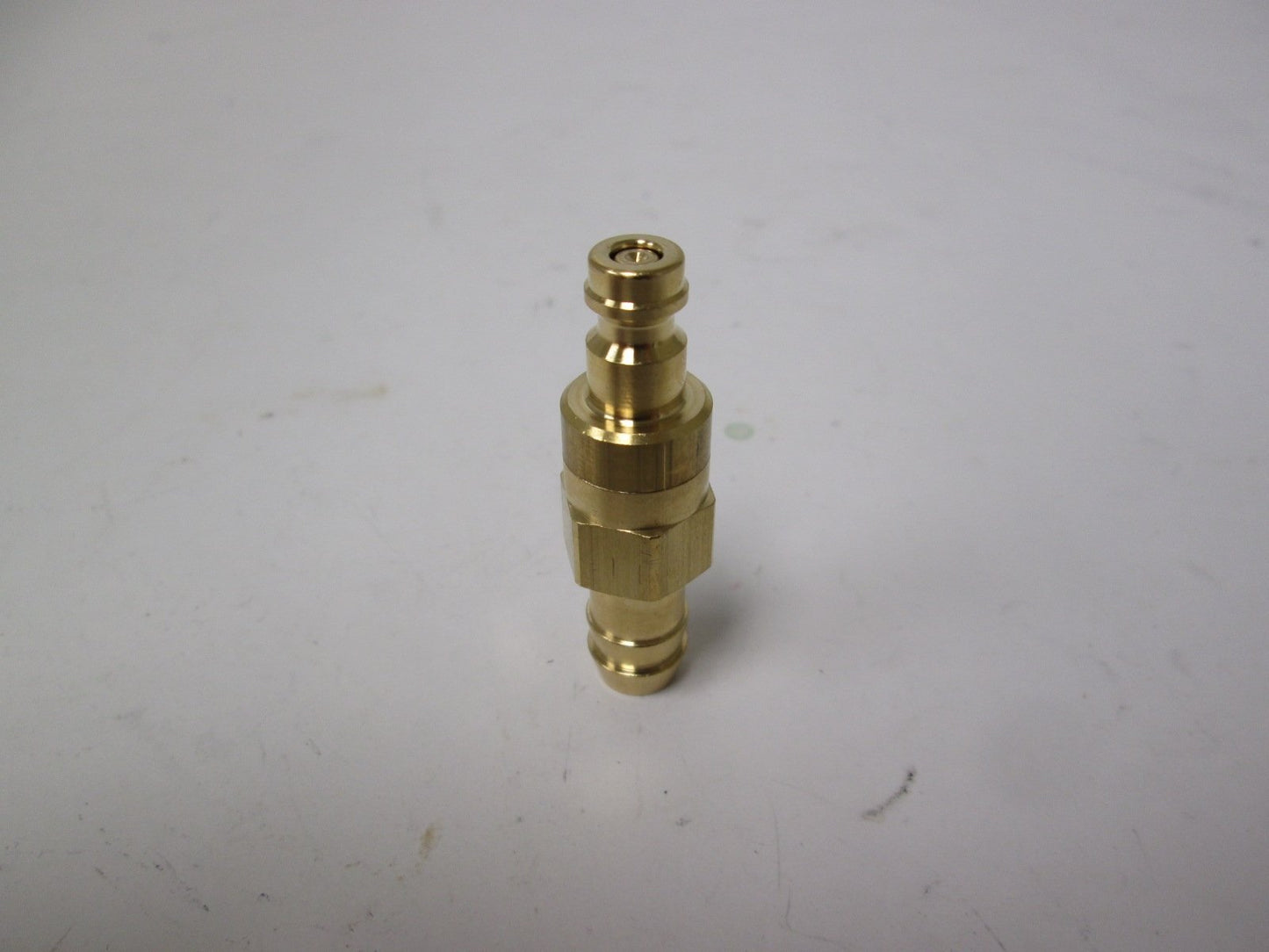 New Rectus 21SBTF10MPX Valved Plug 10mm Barbed Fitting to Quick-Connect Brass