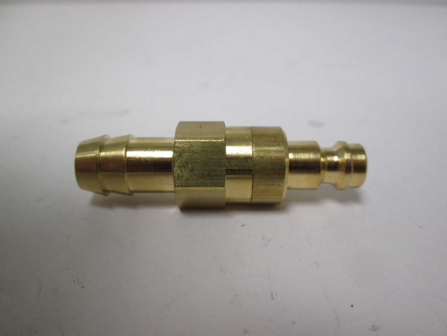New Rectus 21SBTF10MPX Valved Plug 10mm Barbed Fitting to Quick-Connect Brass