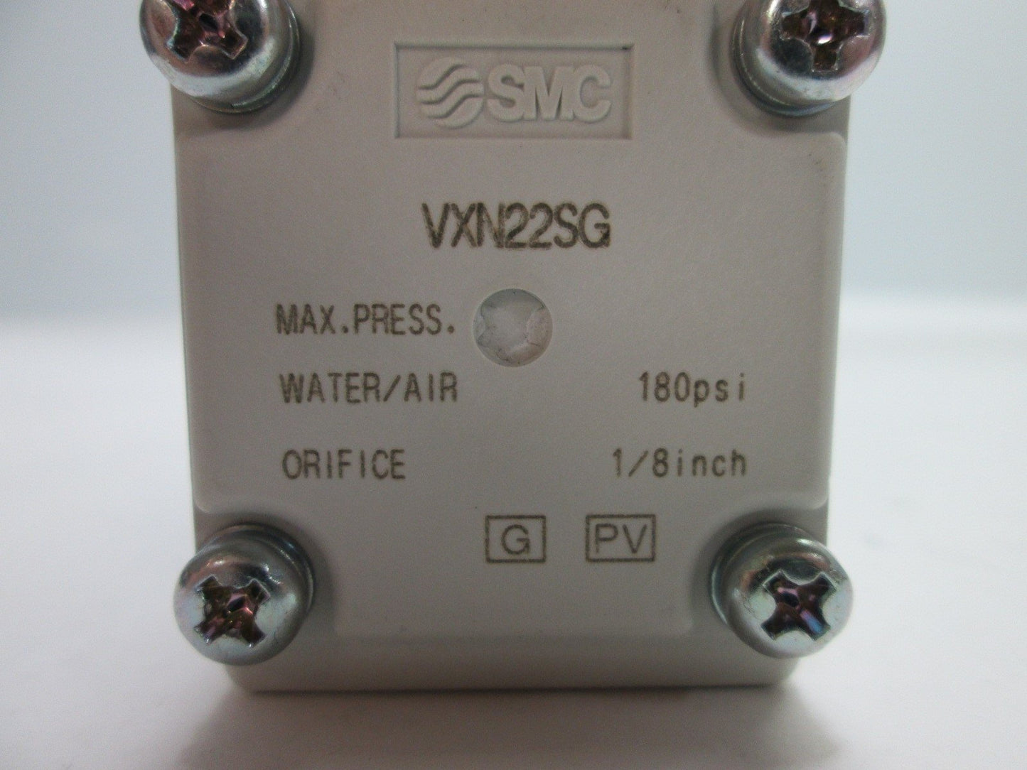 New SMC VXN22SG Valve, For Air/Water, Pressure: 180psi Max, Ports: 1/4" NPT