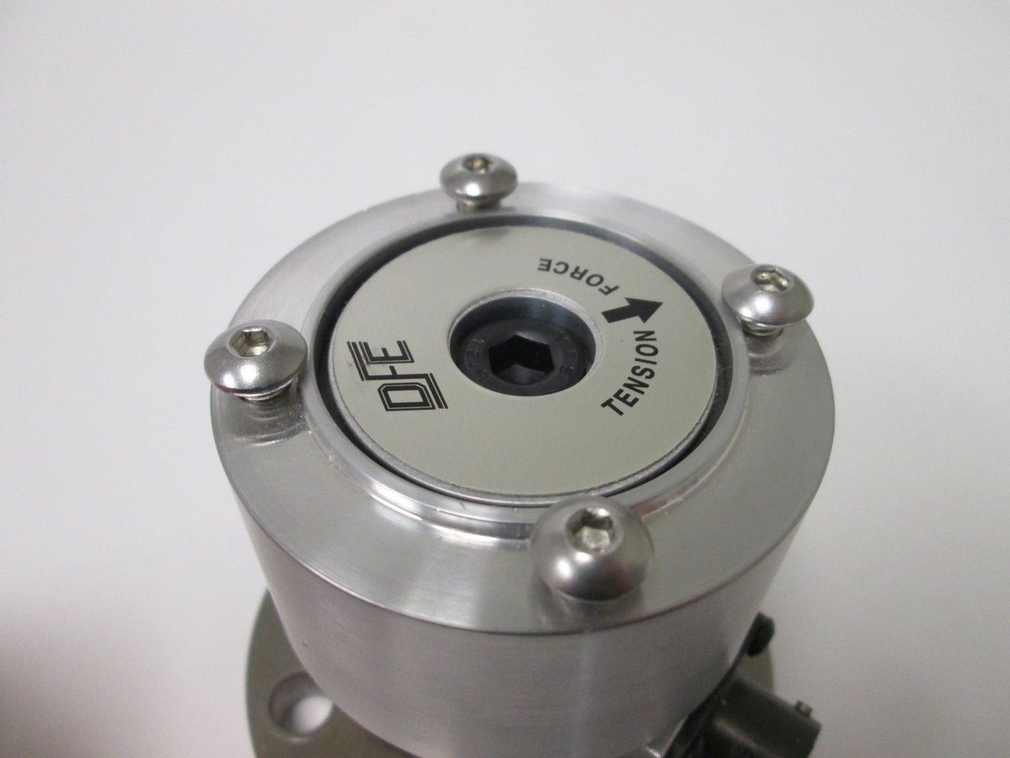 Used Dover Flexo RFA0-FL-10 Tension Transducer, Load Rating: 10lbs, Input: 10VDC