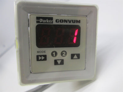 Used Parker Convum MPS-P3N-PG Pressure Sensor 24VDC, 0-145 PSI, 1/8 NPSF, PNP, 2m