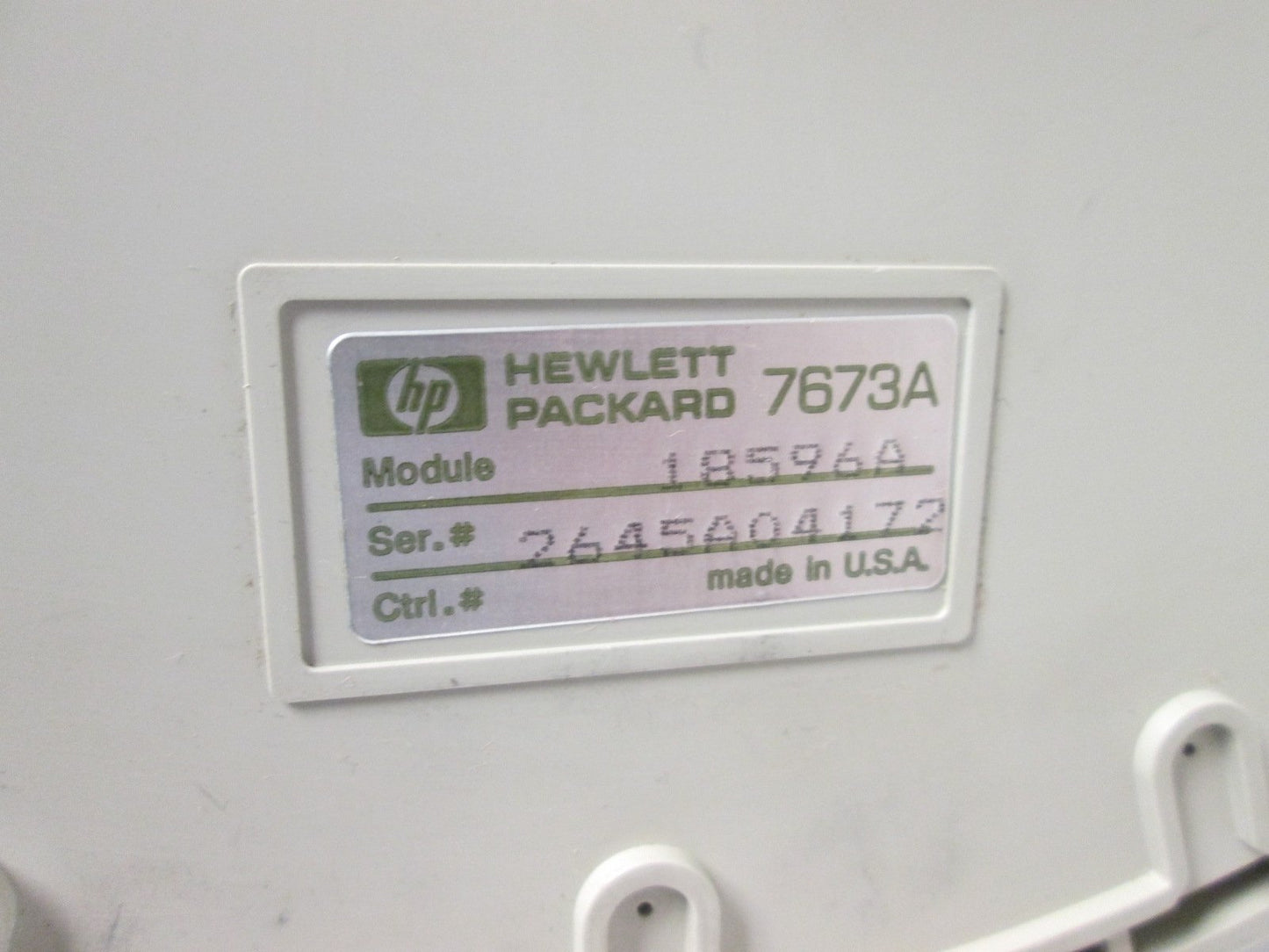 Used Hewlett Packard 18596A Auto-Sampler Tray, *Missing 2x 25-Slot Trays*, 25-Pin
