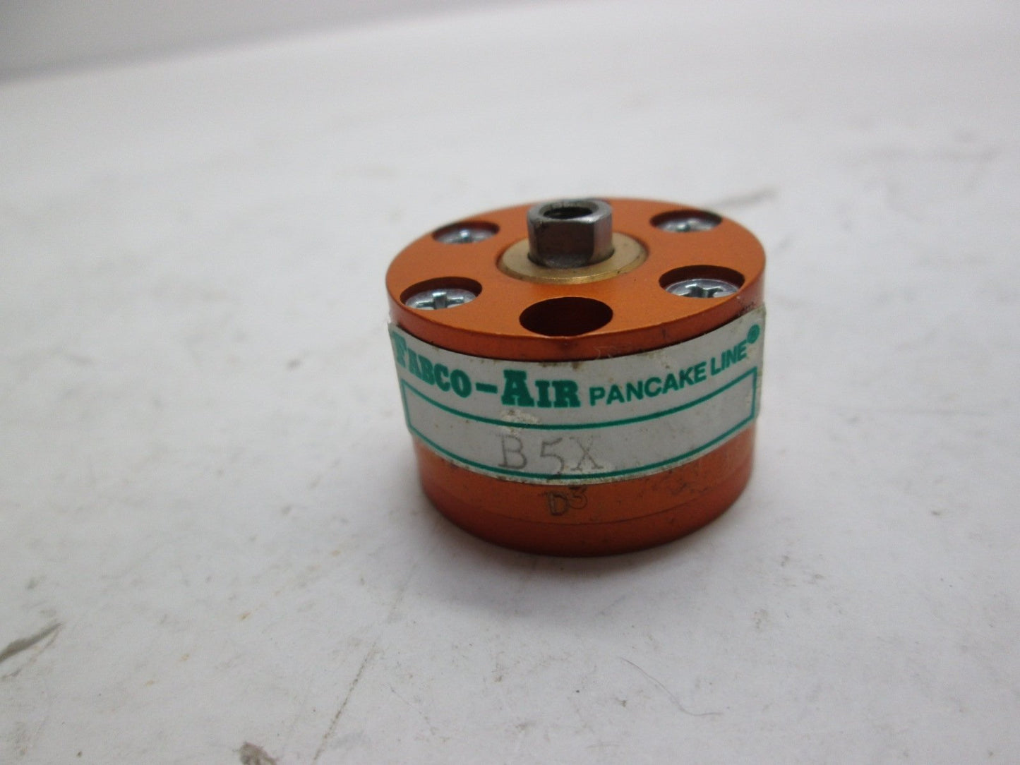 Used Fabco-Air B5X Pancake Style Air Cylinder, 0.125 Stroke, Pressure: 250 PSI