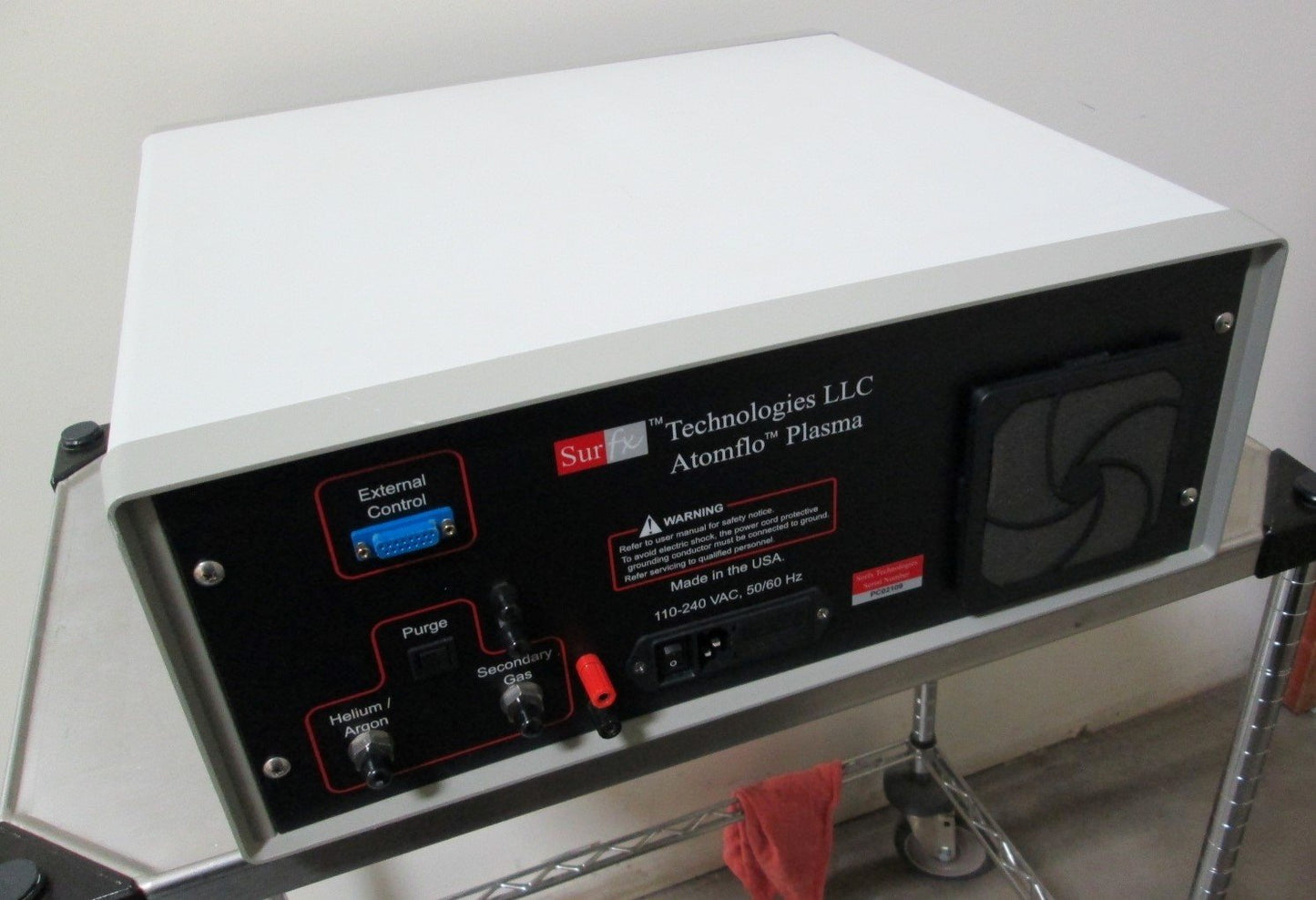 Used Surfx Atomflo T Atmospheric Plasma Generator Controller 27.12MHz 300W 110-240V