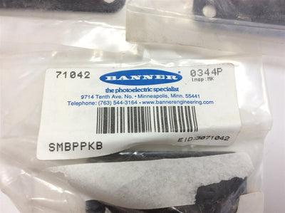 New Lot of 3 Banner Engineering SMBPPKB CCTV 2.5 x 2.5 Square Base Mounting Bracket