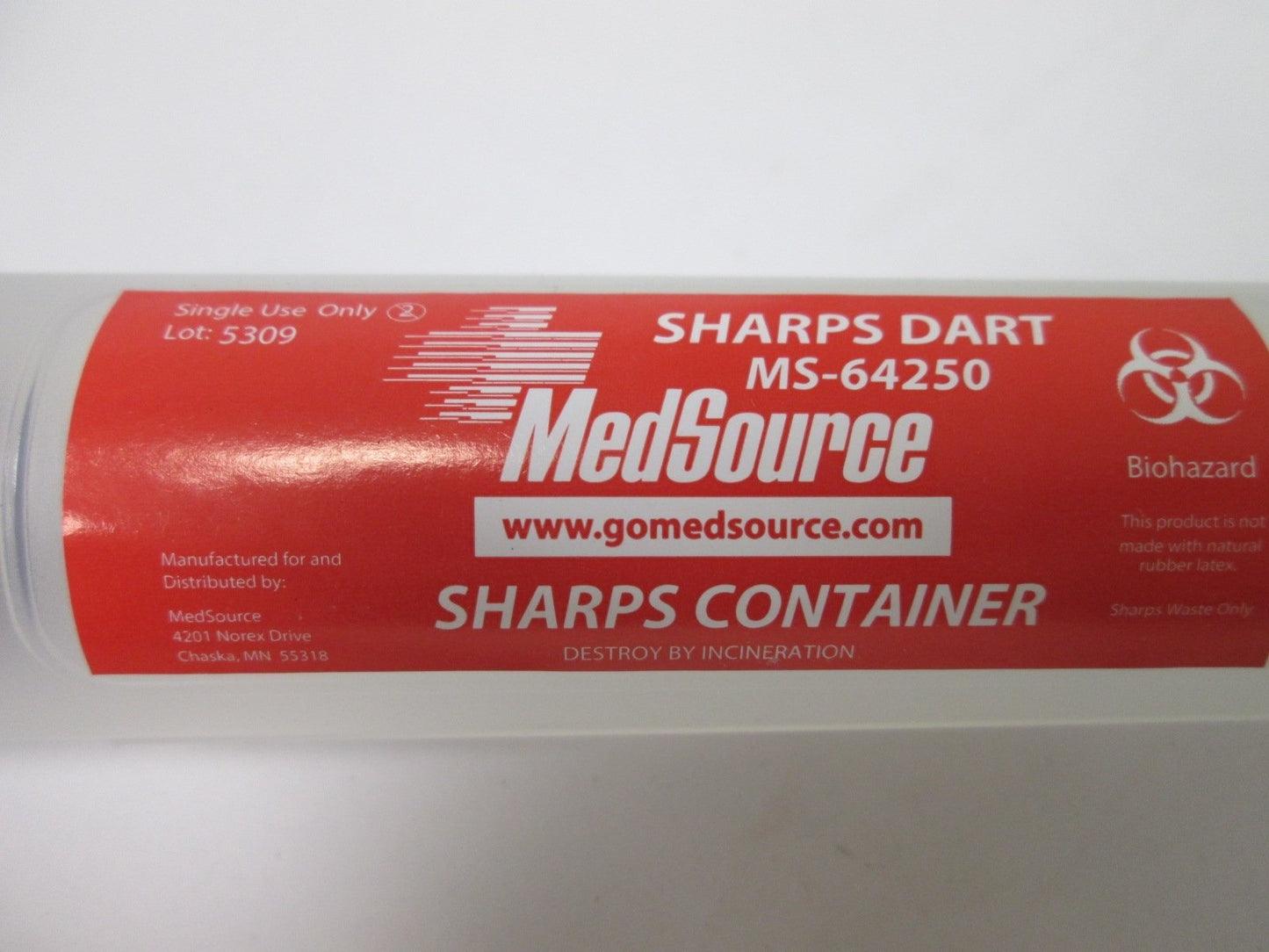 New Lot of 22 Medsource MS-64250 Sharps Container, Capacity: 3/8 gal, Hinged Lid