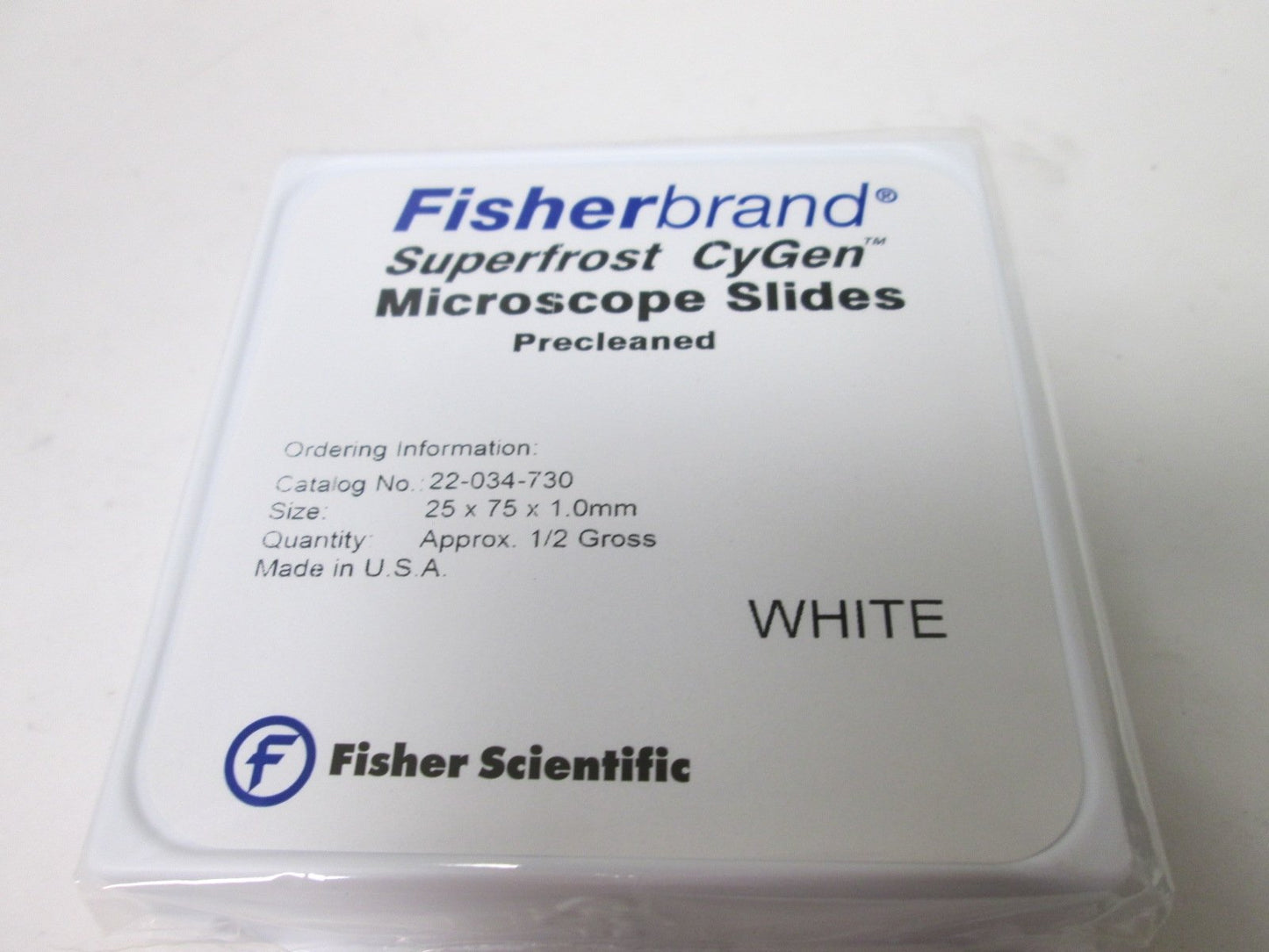 New Lot of 1440 Fisherbrand 22-034-730 Superfrost Microscope CyGen Slides