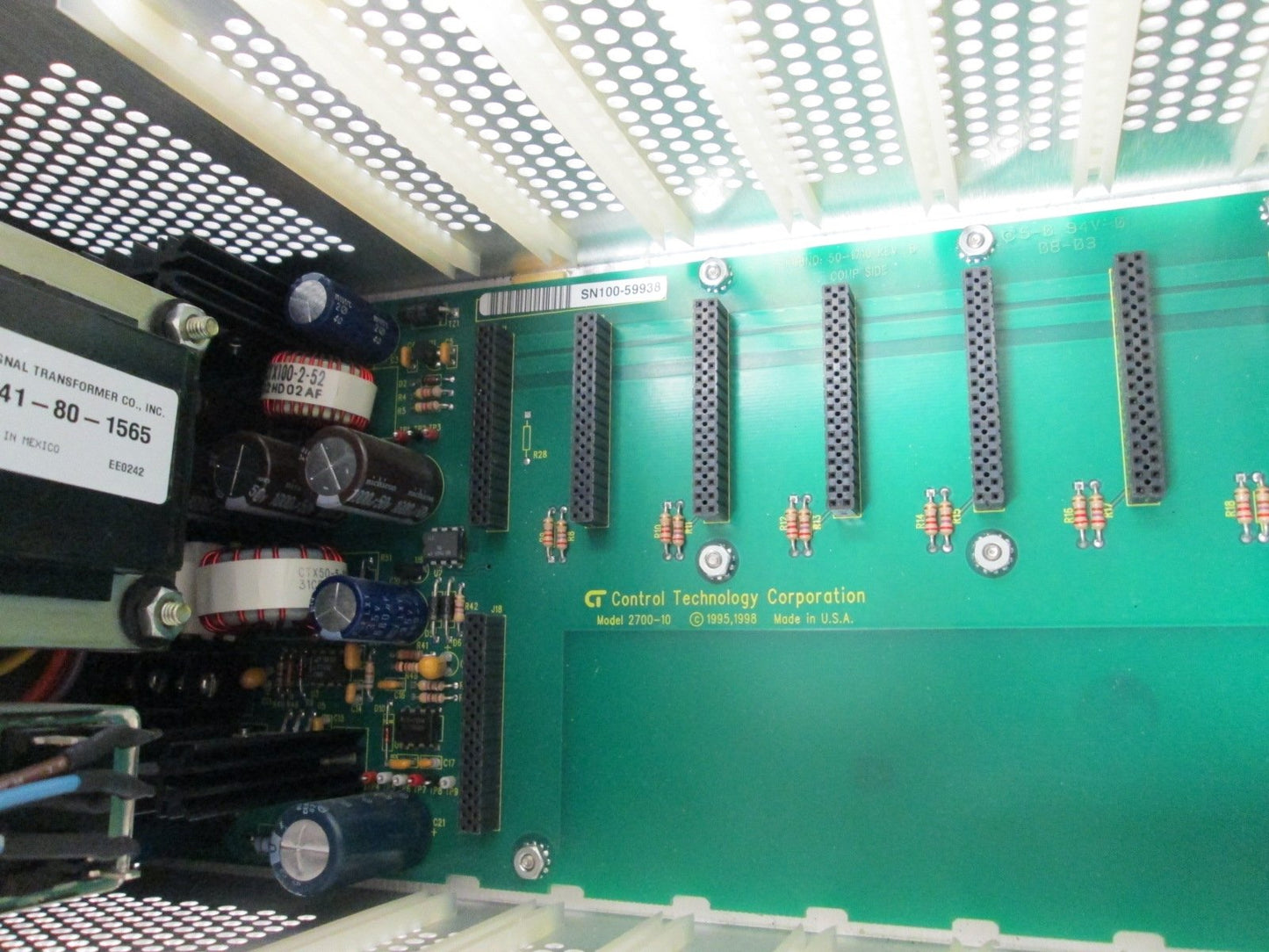 Used Control Technology 2700AP-10 PAC Automation Controller Backplane Rack, 10-Slot