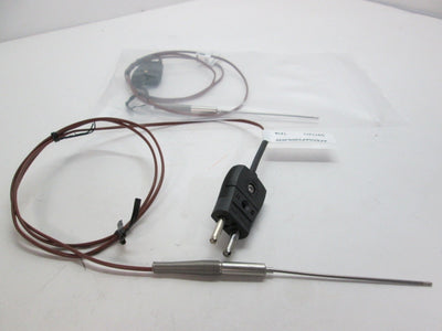 New Other Lot of 2 Watlow AFED0AF03GJ030 Thermocouples 3.000" Probe 1 Meter Cable Length