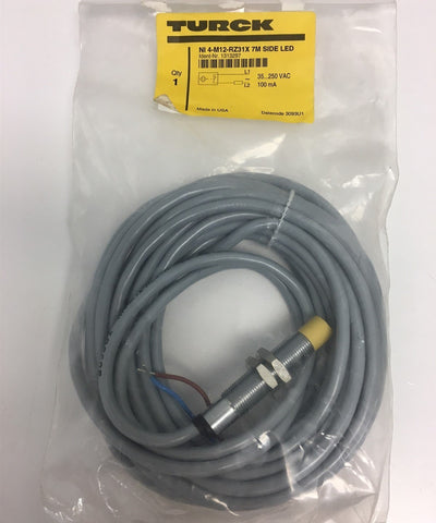 New Turck NI4-M12-RZ31X 7M Inductive Proximity Sensor NC 35 - 250VAC