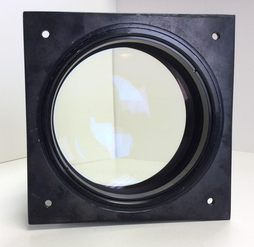 Used Scientific Large Optical Viewing Convex Lens 5" Diameter 11.5" Focal Point
