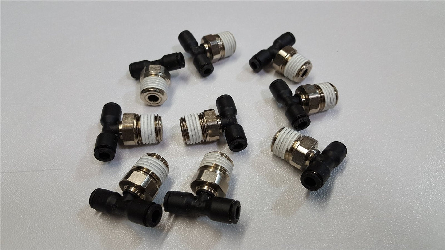 New – Open box Lot of -9- Legris 48619761 Push In Male Branch Tee 5/32" Tube x 1/4" NPT